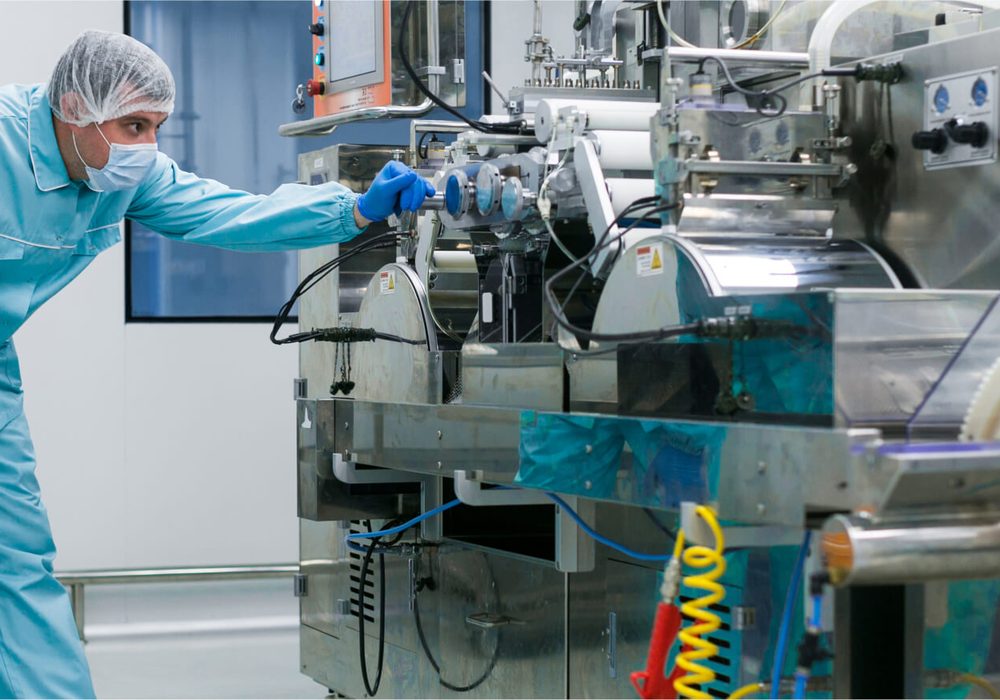 Validation engineer working in a cleanroom