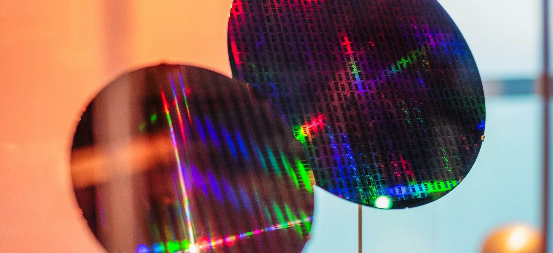Two patterned silicon wafers
